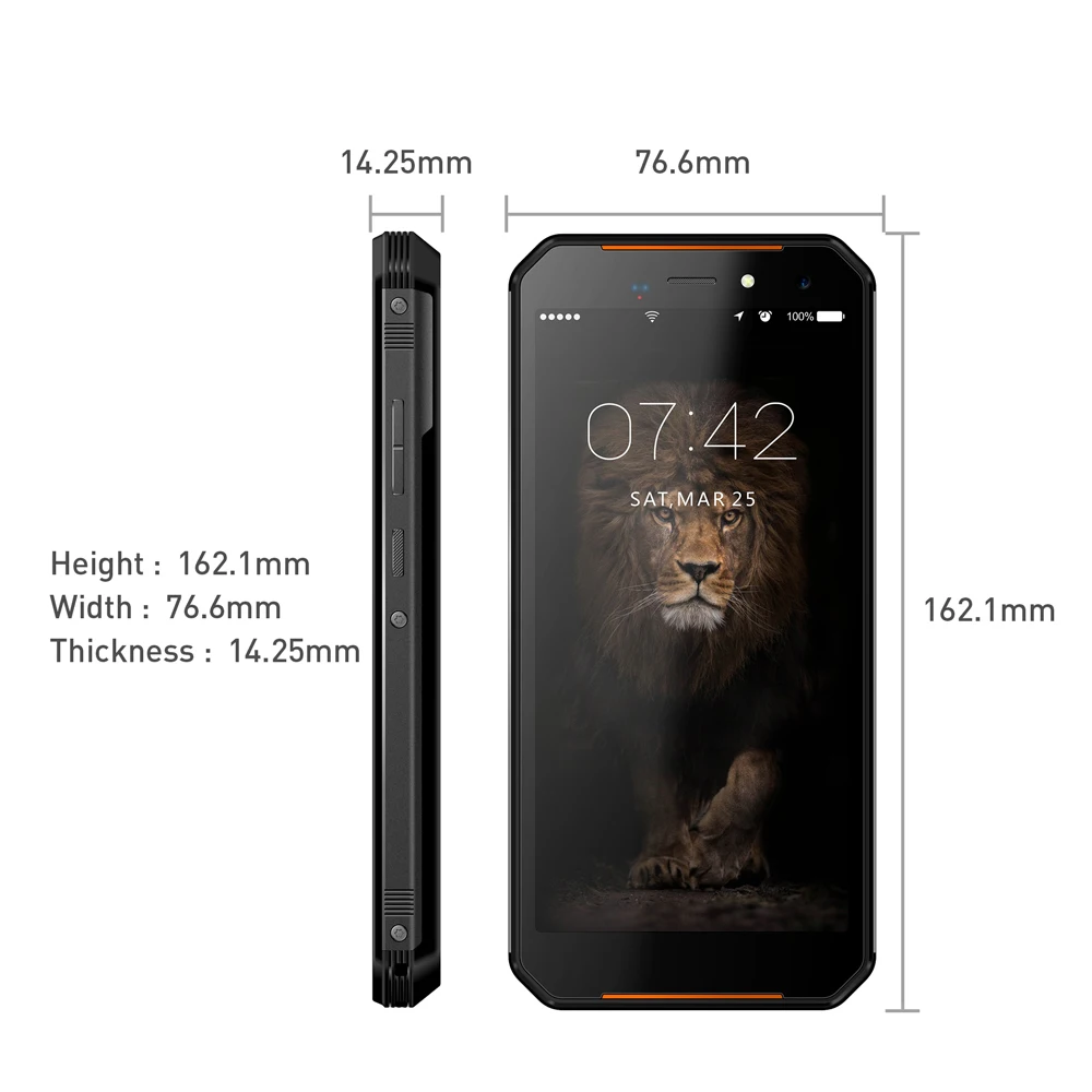 LEAGOO XRover C IP68 NFC OTG отпечатков пальцев Face ID 4G 5,7" ips смартфон 5000 mAh 2 GB 16 GB 13MP двойной сзади камеры мобильного телефона