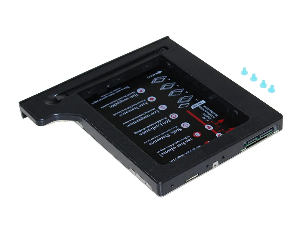Лидер продаж жесткий диск 1 ТБ 2nd HDD Caddy 9,5 мм SATA 3,0 SSD жесткий флэш-накопитель Корпус чехол для Тетрадь компакт-дисков Встроенная память Optibay