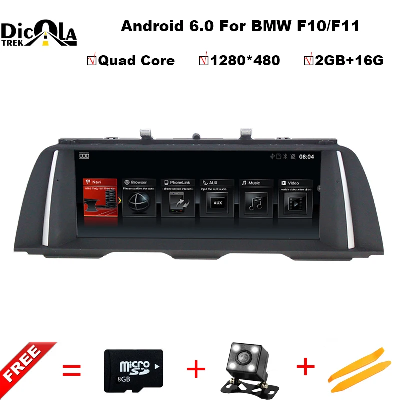 

IPS screen 2G+16GB android 6.0 Car DVD Multimedia player for BMW 5Series F10 F11 2011-2017 Original CIC/NBT System free shipping