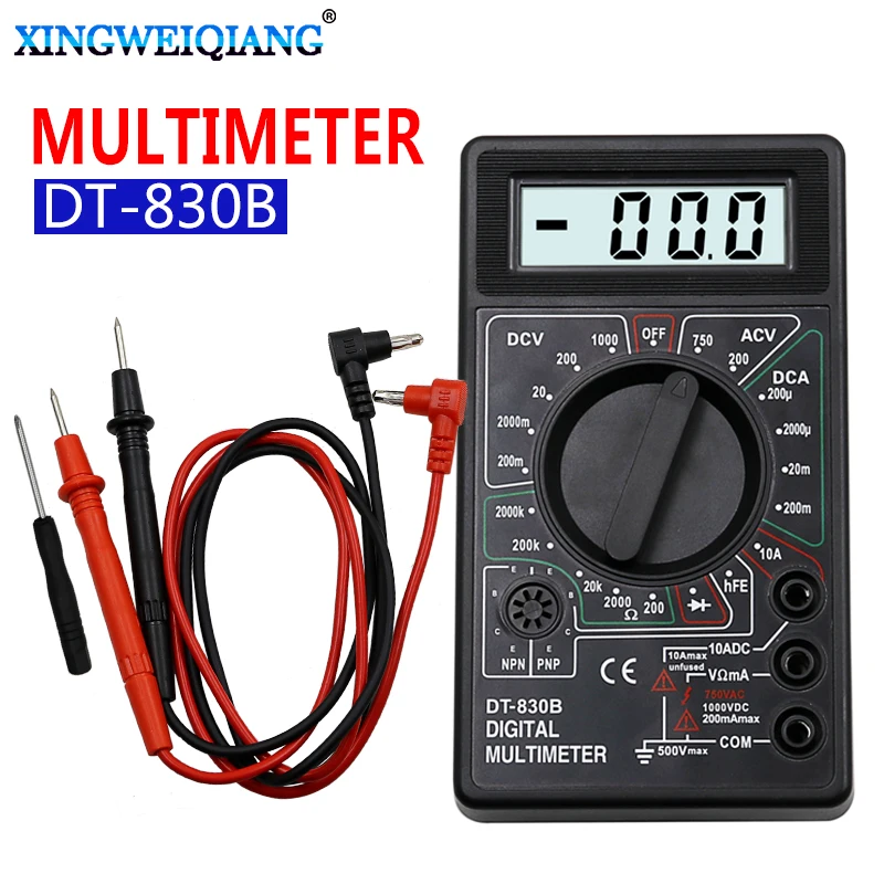 ЖК цифровой мультиметр AC DC 750 1000 в цифровой мини мультиметр зонд для Вольтметр Амперметр Ом тестер метр|Мультиметры| | АлиЭкспресс