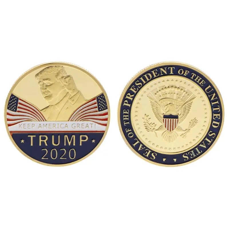 

Commemorative Coin America President Trump 2020 Collection Speech Crafts Art Storage Souvenir Alloy Round Gifts