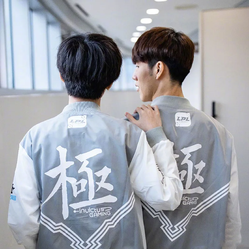  League of Legends lol 2018 s8 Finals IG Invictus Gaming Team Team Conquered zipper Sweatshirt Men L