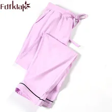 Брюки, пижамные штаны,, весна-осень, женские брюки для отдыха, хлопковые домашние пижамные штаны, черные/темно-синие женские пижамные штаны, Q298