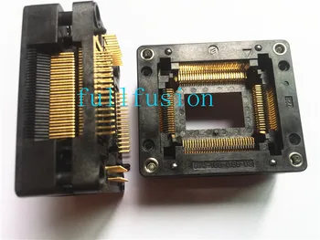 

OTQ-100-0.65-03 QFP100P 0.65mm Pitch Enplas IC Test Socket IC body size 20x14mm TQFP100 Burn in Socket