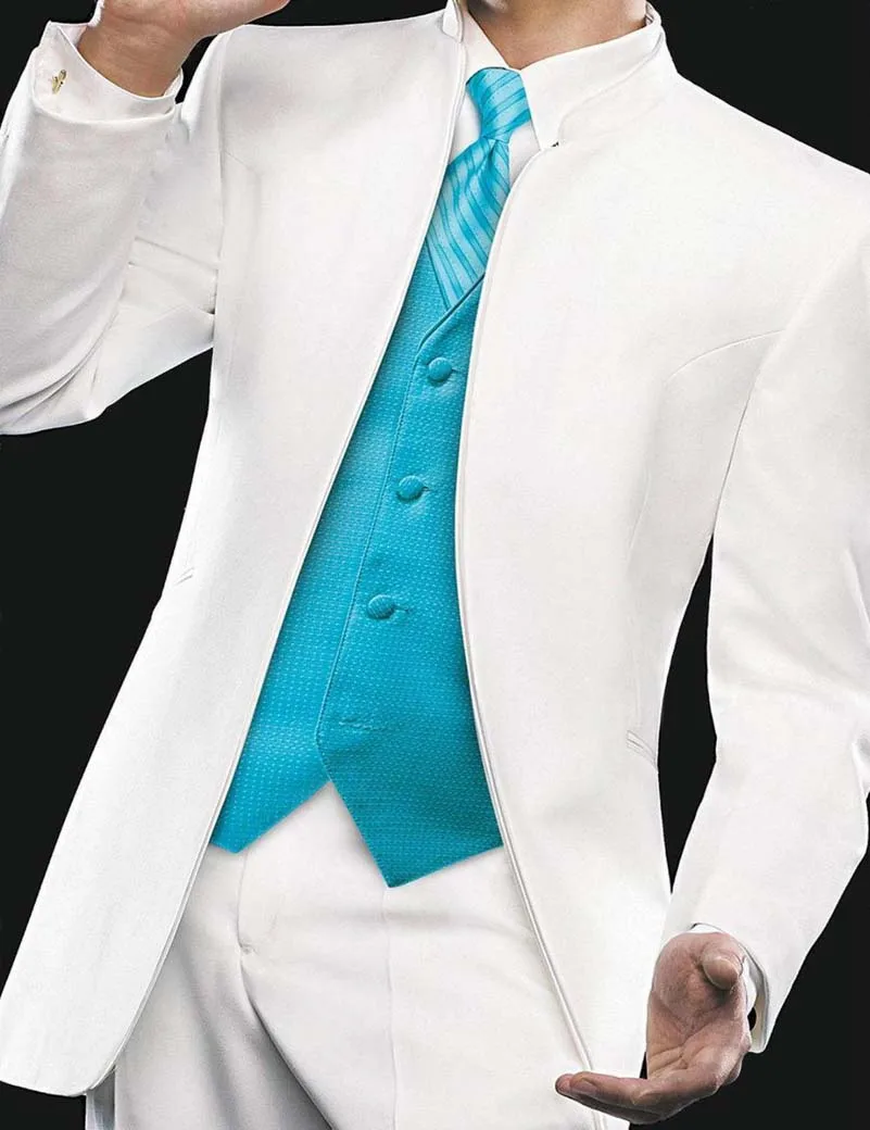 5 Piece Ivory Suit with Shirt Vest and Tie Size 5