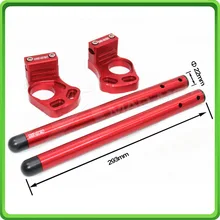 Для Kawasaki Ninja 250R/EX250 2008 2009 2010 2011 2012 Clip-ons руль трубки Стиль B красный