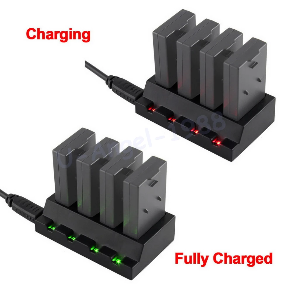 

1pcs USB 4 Port 3.7V Battery Adapter Charger for Parrot Mini Drones Rolling Spider Wholesale Drop freeship
