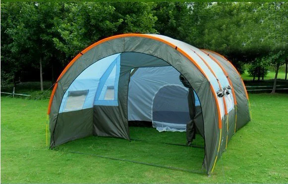 Foldable Portable fiberglass pipe house with two rooms tent sun shelter wigwam for show camping store warehouse Exhibition (1)