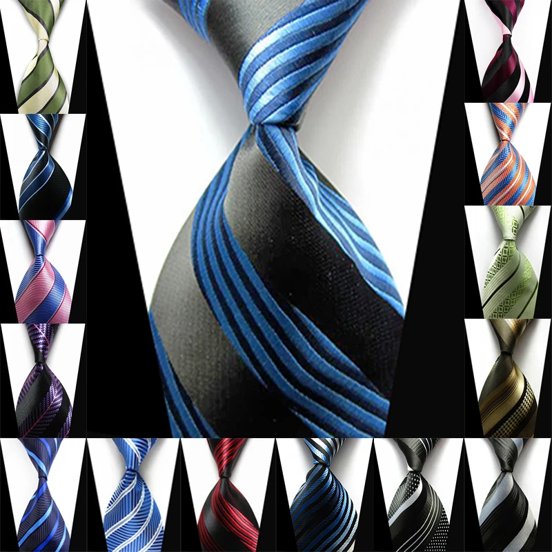 Stripe Mens Ties Fashion Man's Accessories Dot Classic Silk Neck Tie ...