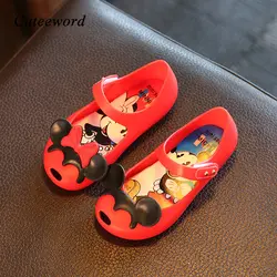 2019 летние для маленьких мальчиков и девочек обувь мини мышь животный узор детская обувь пластиковые сандалии для девочек прекрасный