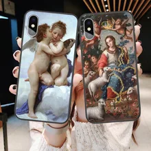 Чехол для iPhone X, XR, XS, Max, 7, 8 Plus, 6, 6 S Plus, 5, 5S, SE, Mary Jesus, Christian, мягкий чехол из ТПУ