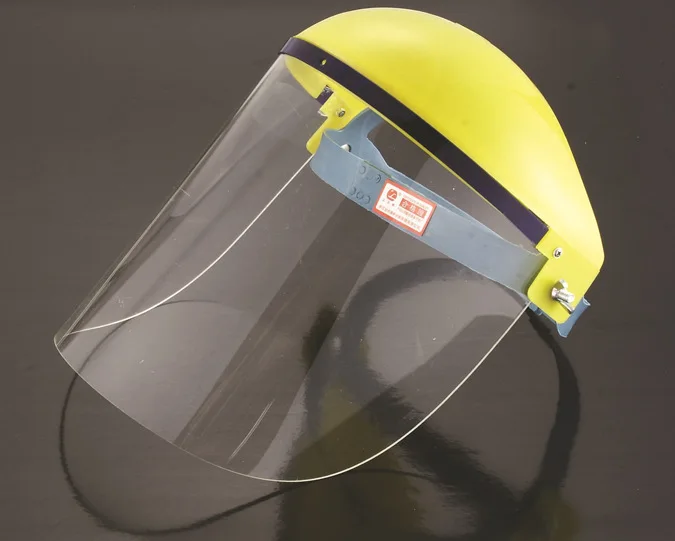 Wholesale cloud yellow card plastic top transparent plexiglass mask