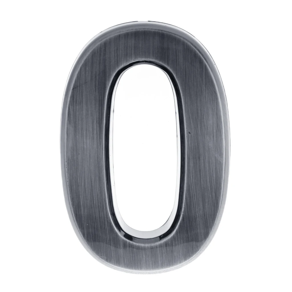 

Silver Plastic Self-Adhesive Door Number Sign House Address Sticky Numeric Digit Plate