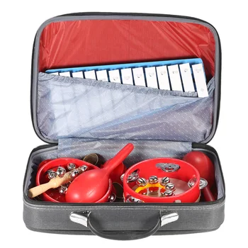 

Percussion Set Kids Children Toddlers Musical Toys Instruments Band Rhythm Kit with Carrying Bag