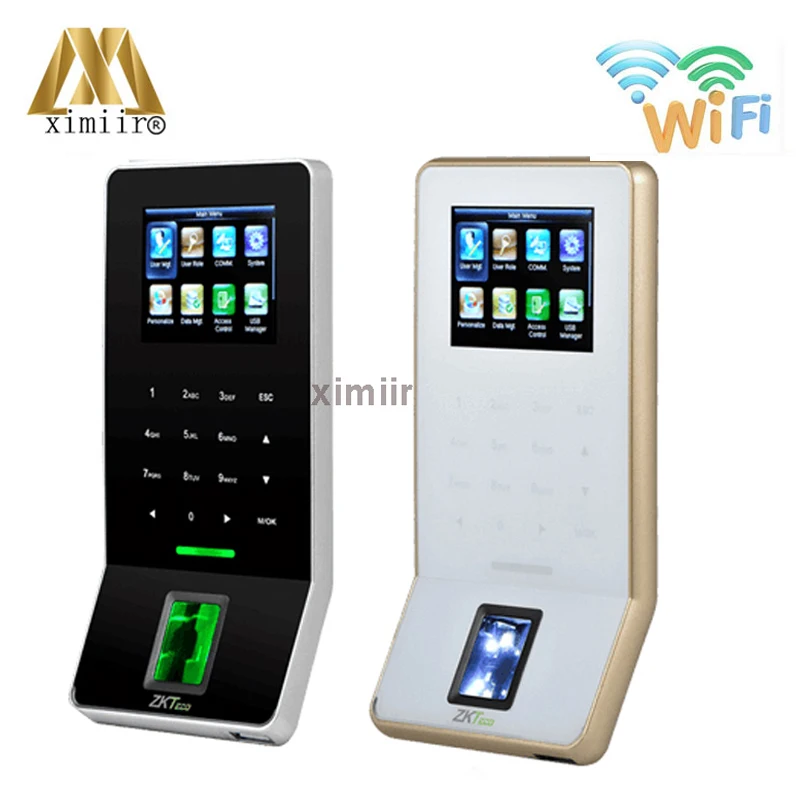 

Biometirc F22 WIFI fingerprint access control time attendance terminal standalone SDK,ZKAccess3.5 software optional ID/IC reader