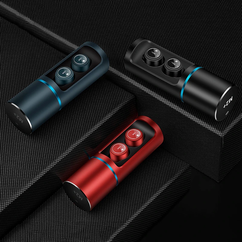 

M2+ TWS True 5.0 Bluetooth Earphone Stereo Earbuds Headphones Headset With Charging Compartment In-Ear Intelligent Noise