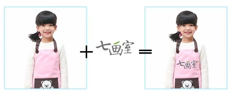 Детский фартук; детская одежда с рисунком для работы дома; непромокаемая одежда для детского сада с принтом логотипа на заказ