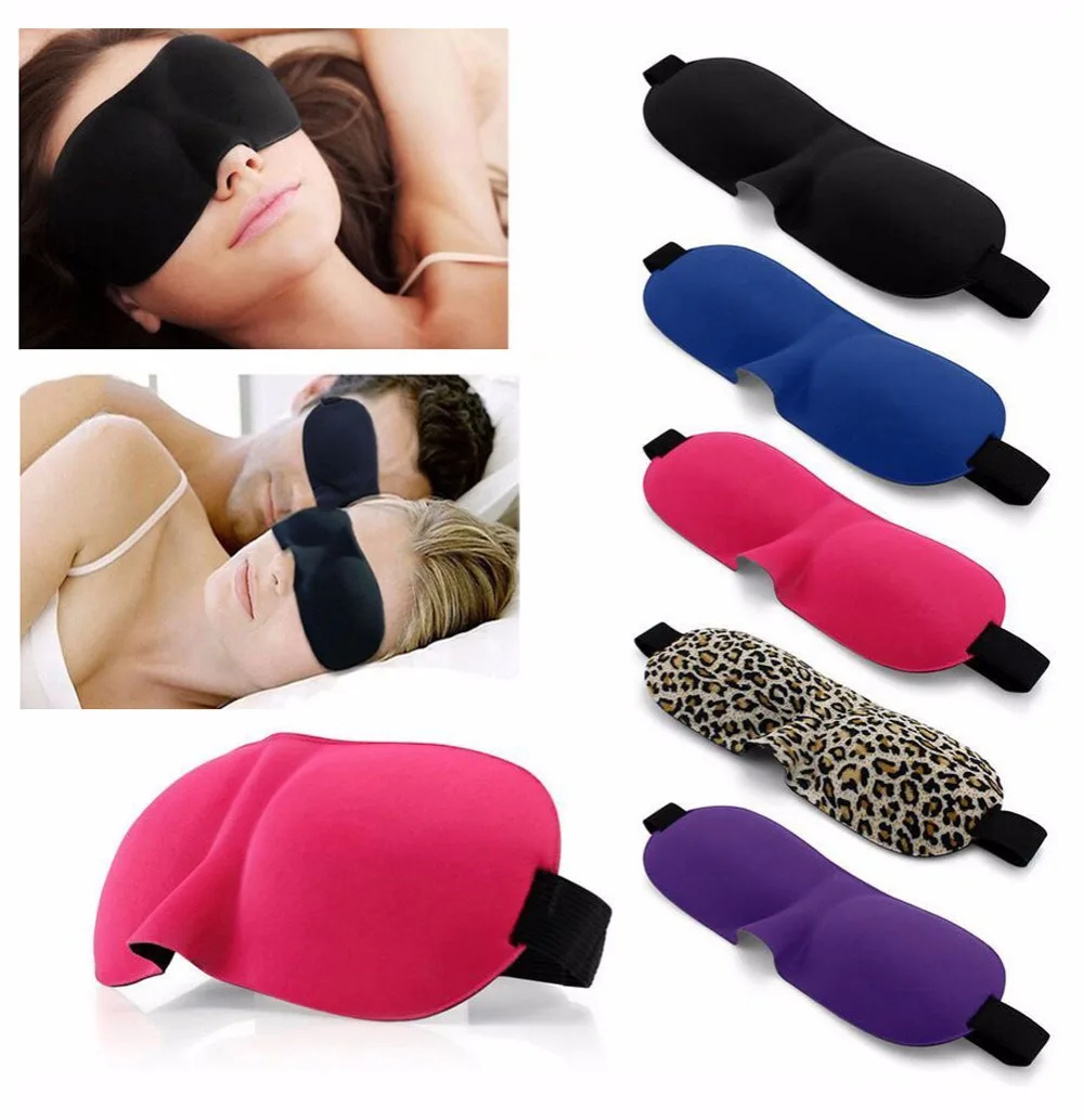 

1Pcs 3D Sleep Mask Natural Sleeping Eye Mask Eyeshade Cover Shade Eye Patch Women Men Soft Portable Blindfold Travel Eyepatch