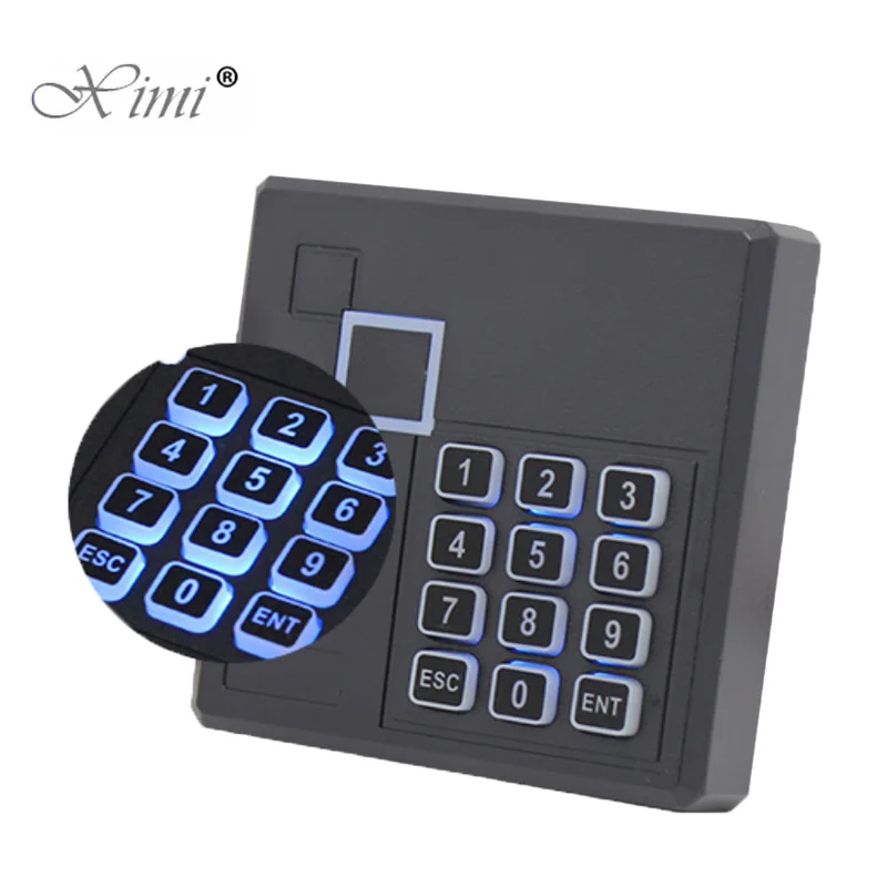 

Free Shipping 4 Pcs A Lot IP65 Waterproof Smart Card Access Control Card Reader With Keypad Led Light 125KHZ RFID Card Reader