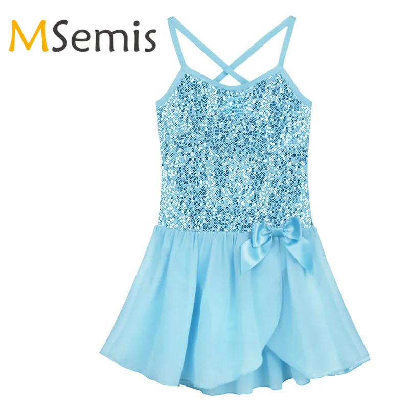 

Kids Girls Ballet Dress Gymnastic Swimsuit Gymnastics Leotard for Girls Sequined Leotard Ballet Ballerina Dancer performance