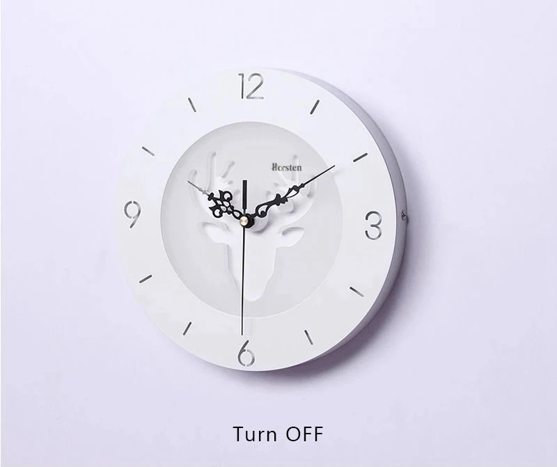 Modern Creative Clock Design LED Wall Lamp Nordic Simple Decorative Wall Lights For Living Room Bedroom Kids Room Aisle (8)