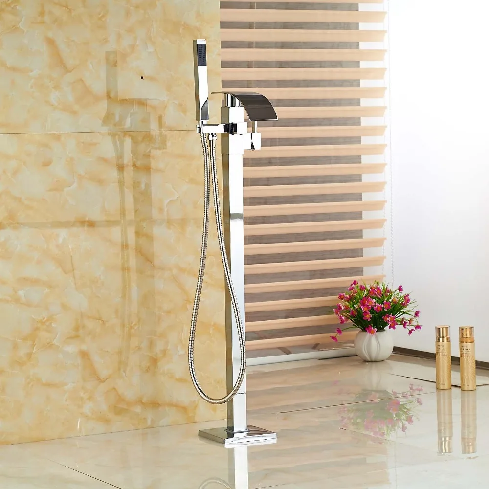 Buy Bathroom Chrome Free standing Clawfoot Bath Tub