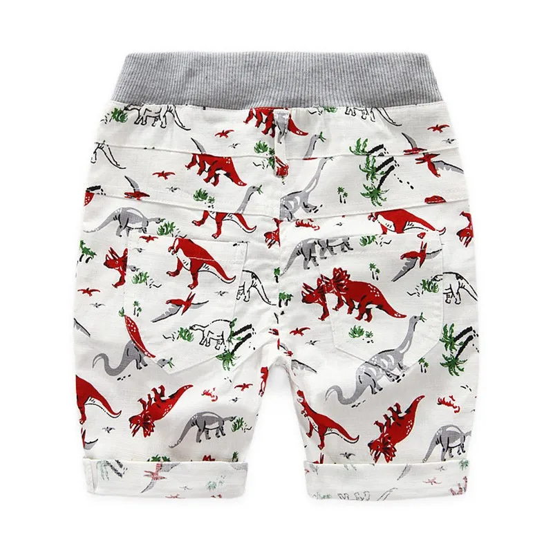 Новое поступление, летние детские Шорты повседневные спортивные шорты с рисунком динозавра для маленьких мальчиков 2-6 лет