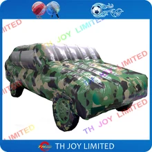 DDU изготовление на заказ высокое качество дисплей камуфляж надувная модель автомобиля для рекламы/полная печать камуфляж надувной внедорожник