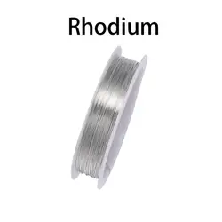 Versatile Copper Wire for DIY Jewelry Making - Bracelet and Necklace Crafting (Rhodium)
