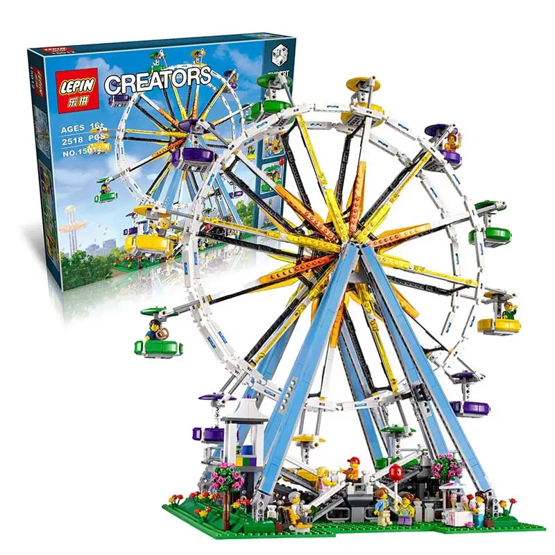 

DHL the legoing LEPIN 15012 2518Pcs City Expert Ferris Wheel Model Building Kits Blocks Bricks Toys Compatible with 10247