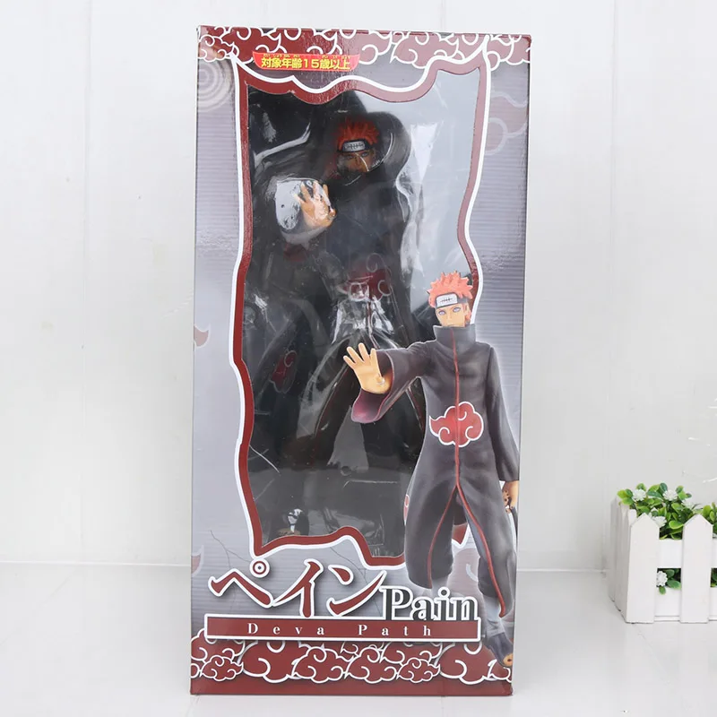 28 см большой Наруто Shippuden Pain Deva Path аниме фигурка ПВХ игрушки Коллекция Модель игрушки - Цвет: with box