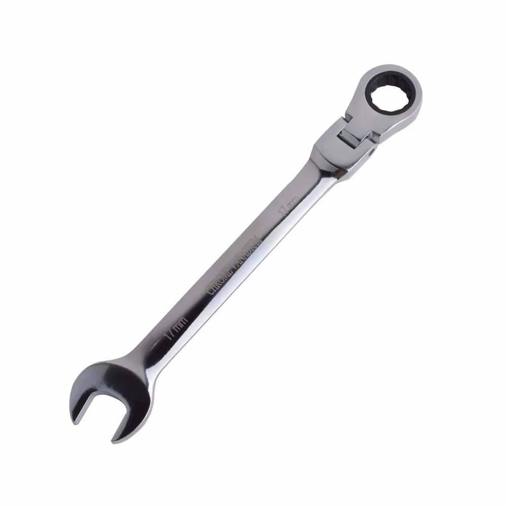 Гибкий Стальной гаечный ключ с гибкой головкой, гаечные ключи с гибкой головкой, хром-ванадиевая сталь, 8-19 мм
