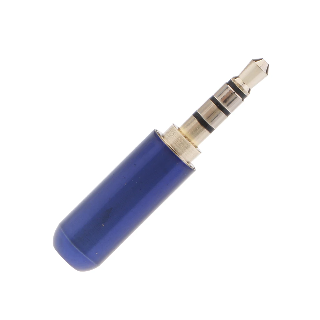 4 Pole 3.5mm Male Repair headphone Jack Audio Soldering Headset Connector DIY Metal Plated Solder Wire Connector