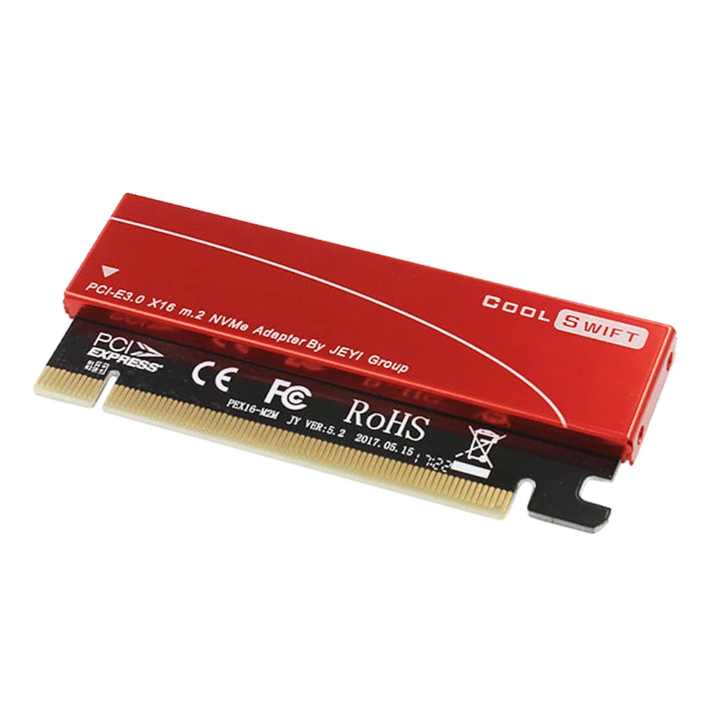 Dovewill NVMe M.2 NGFF SSD to PCIE 3.0 X16 Adapter Expansion Card with Heatsink Case