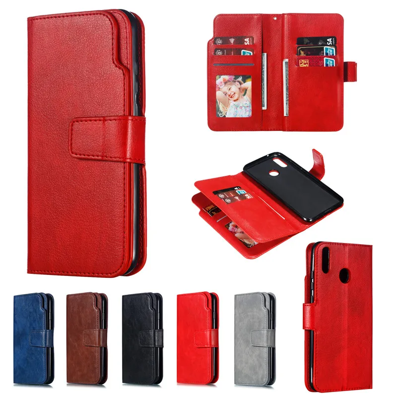 Leather case Huawei Y9 Y7 Y6 P Smart 2019 Case Cover Wallet Magnet Flip Phone case Huawei Y6 Pro 2019 Y7 Prime 2019 Case Cover02