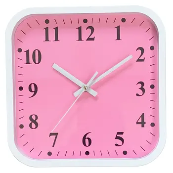 

B & B-Wall Clock square with fund rose