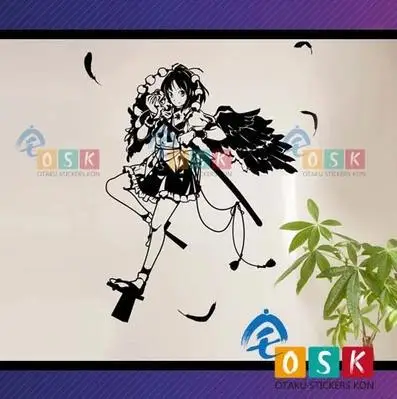 Anime Touhou Project SYAMEIMARU AYA Vinyl Wall Stickers Decal Decor Home Decorative Cartoon | Автомобили и мотоциклы
