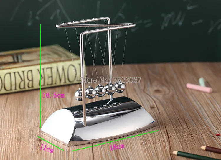 Металлический маятник Ньютона шарики маятника бесконечные развлечения стальной баланс мяч физический маятник обучающая настольная игрушка