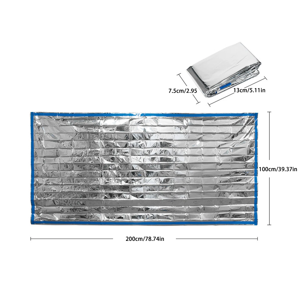 Горячая легкий Открытый аварийный спальный мешок спасательный тепловой первой помощи одеяло Кемпинг фольги спасательное одеяло