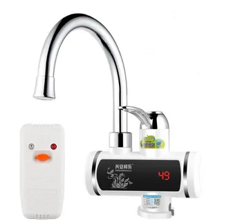 

3000W Bottom inflow water Instant hot Electric faucets Dual use 360 Rotate Basin Faucet with Temperature display