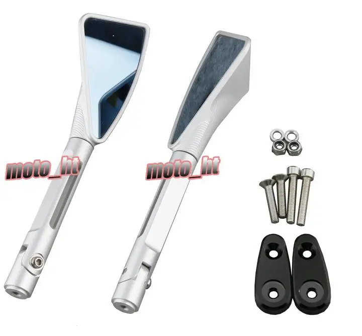 CNC Rear View Side Rearview Wing Mirrors Assembly , Left & Right Motorcycle Spare Parts Accessories