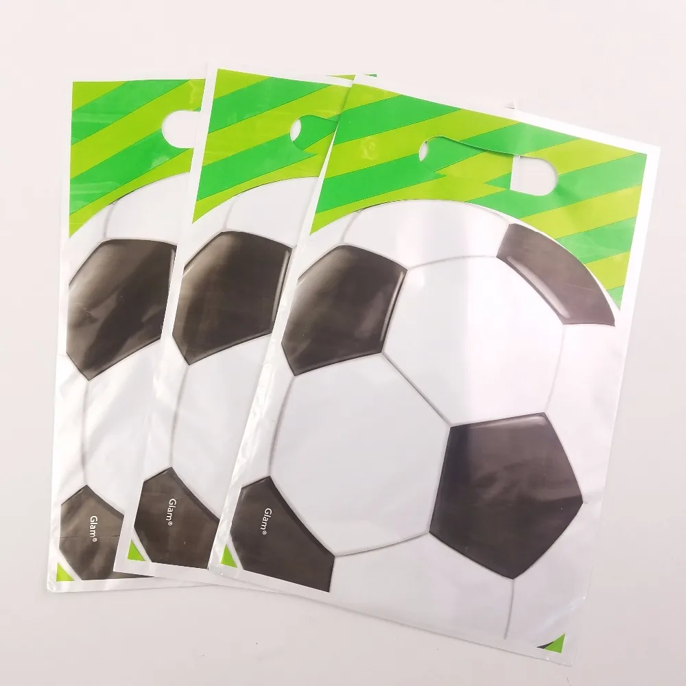 Gift Bag Football Soccer Sport Happy Birthday Party Disposable Loot Candy Bags Tableware Decoration Kids Favors Party Supplies black gift bags