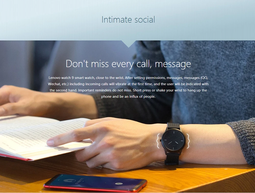 Оригинальные Смарт-часы Lenovo 9, водонепроницаемые, для выравнивания времени, телефонных звонков, напоминающие, умные часы для мужчин, для Android, умные часы