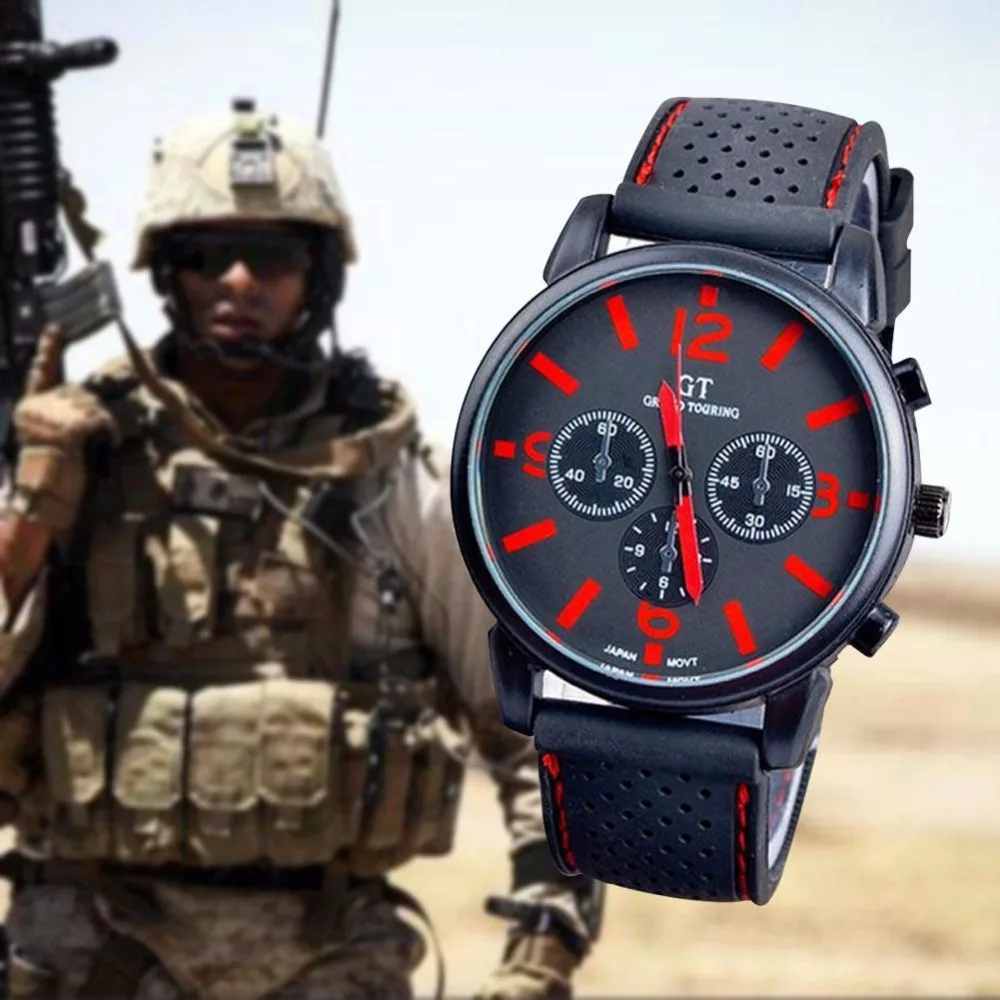 

Army Military Wristwatch Hodinky Men Quartz Watch 4 Colors New Brand Fashion Casual Watches Men's Waterproof Clock Man Leather