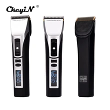 ЖК-дисплей Для мужчин машинки для стрижки волос Триммер Регулируемая двигателя Скорость профессиональная электрическая машина для стрижки волос 2200 мАч литиевых Батарея P42