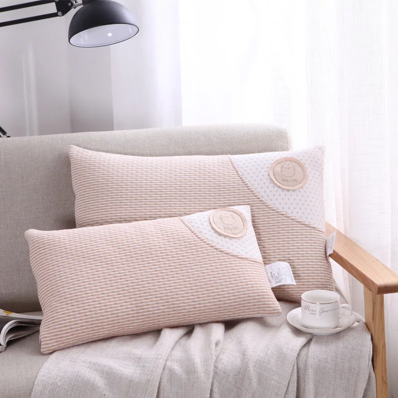 Muslin Nursery Pillow Baby Bedding Newborn Infant Neck Animal Design 100% Cotton Cot 30x50cm | Мать и ребенок
