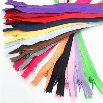 

45pcs Colorful Nylon 3# Closed End Invisible Zippers 20 inch (50cm) Tailor Sewing Crafts 15 Color