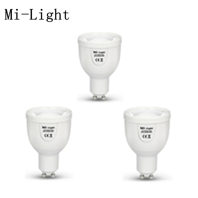 Milight Wi Fi FUT011 CT dural regulavel branco 2 4G conduziu a lampada GU10 5 W CONDUZIU Lampada de controle por remo|remo| |