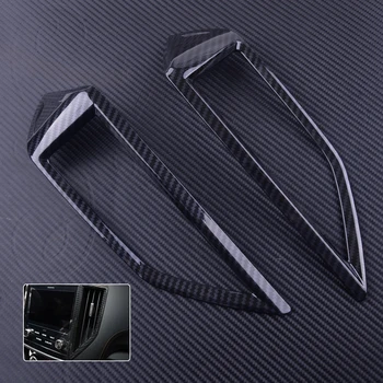 

DWCX 2Pcs Console Central Control Panel Middle Air Vent Conditioning Outlet Cover Trim Fit for Subaru XV Crosstrek 2018