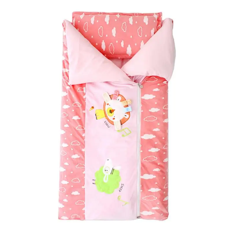 

Baby Sleeping Bag Winter Envelope For Newborns Sleep Thermal Sack Cotton Kids Sleep Sack In The Carriage Wheelchairs For Gift